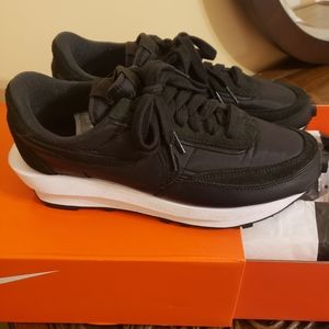 Nike LD Waffle Sacai Black Nylon Men's Size 8.5